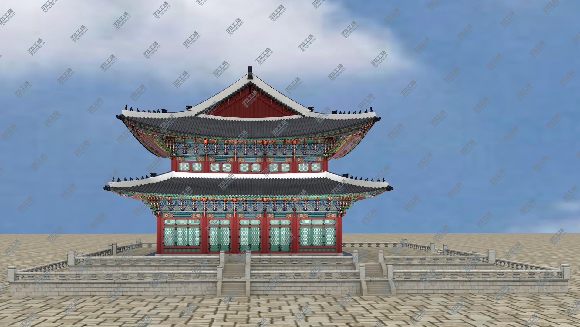 images/goods_img/2021040164/3D Geunjeongjeon Hall in Gyeongbokgung Palace OF KOREA model/4.jpg